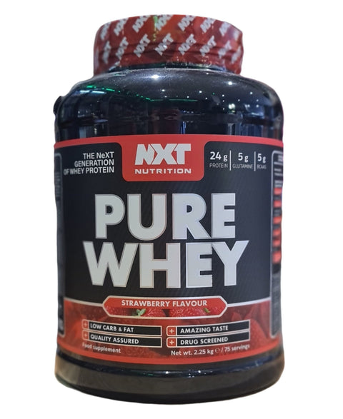 NXT Nutrition Pure Whey Strawberry Flavour 2.25kg