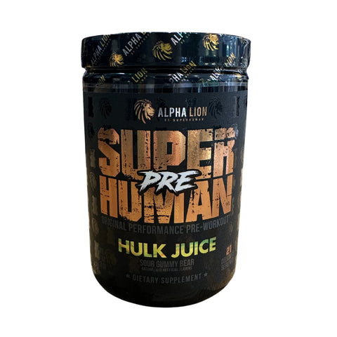 Alpha Lion SuperHuman Pre-Workout Hulk Juice Sour Gummy Bear Flavour 342g