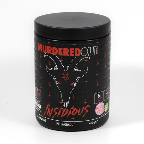 Murdered Out Insidious Pre Workout 463g Bubblescum